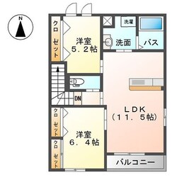 ルミナス飯泉の物件間取画像